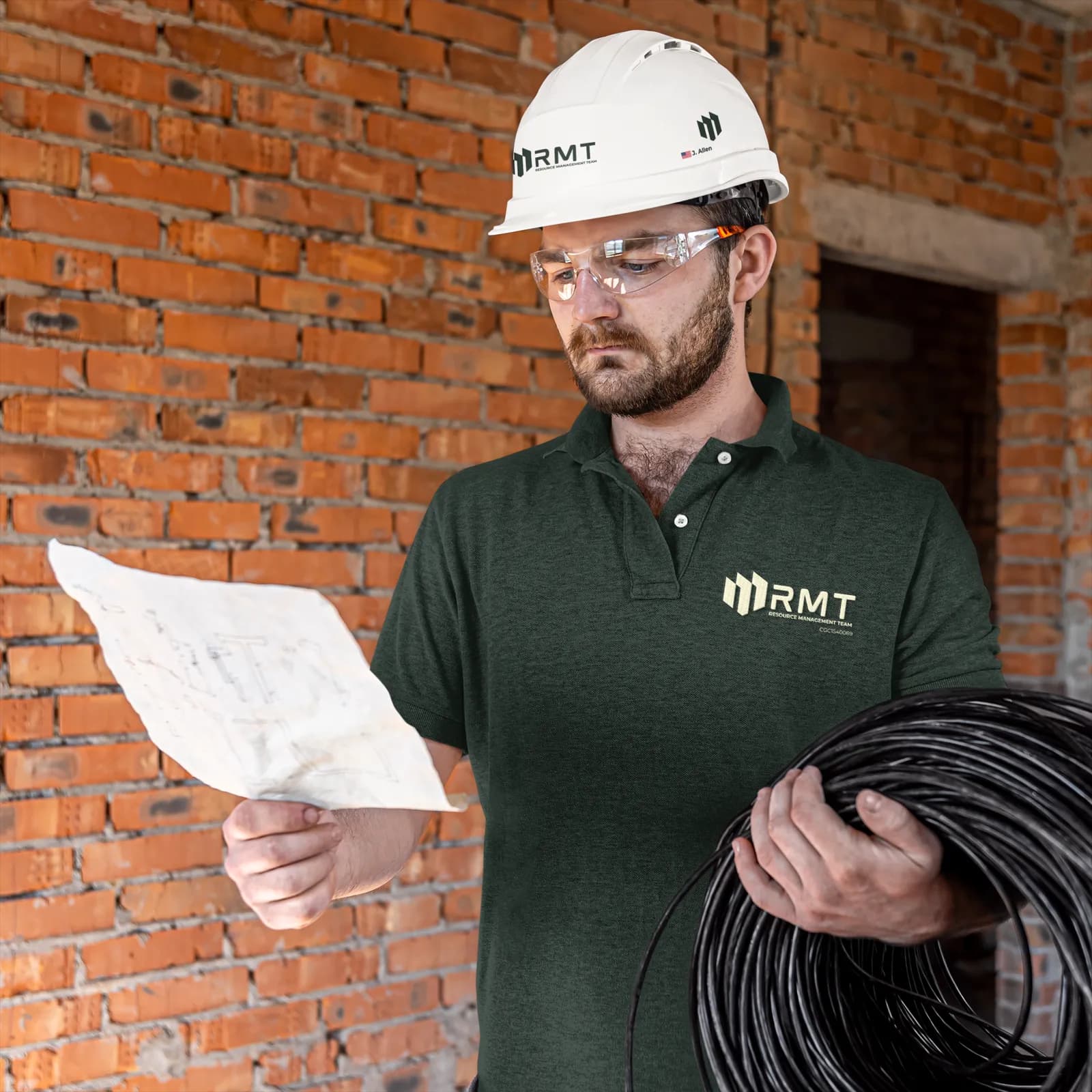 RMT Construction team member on site