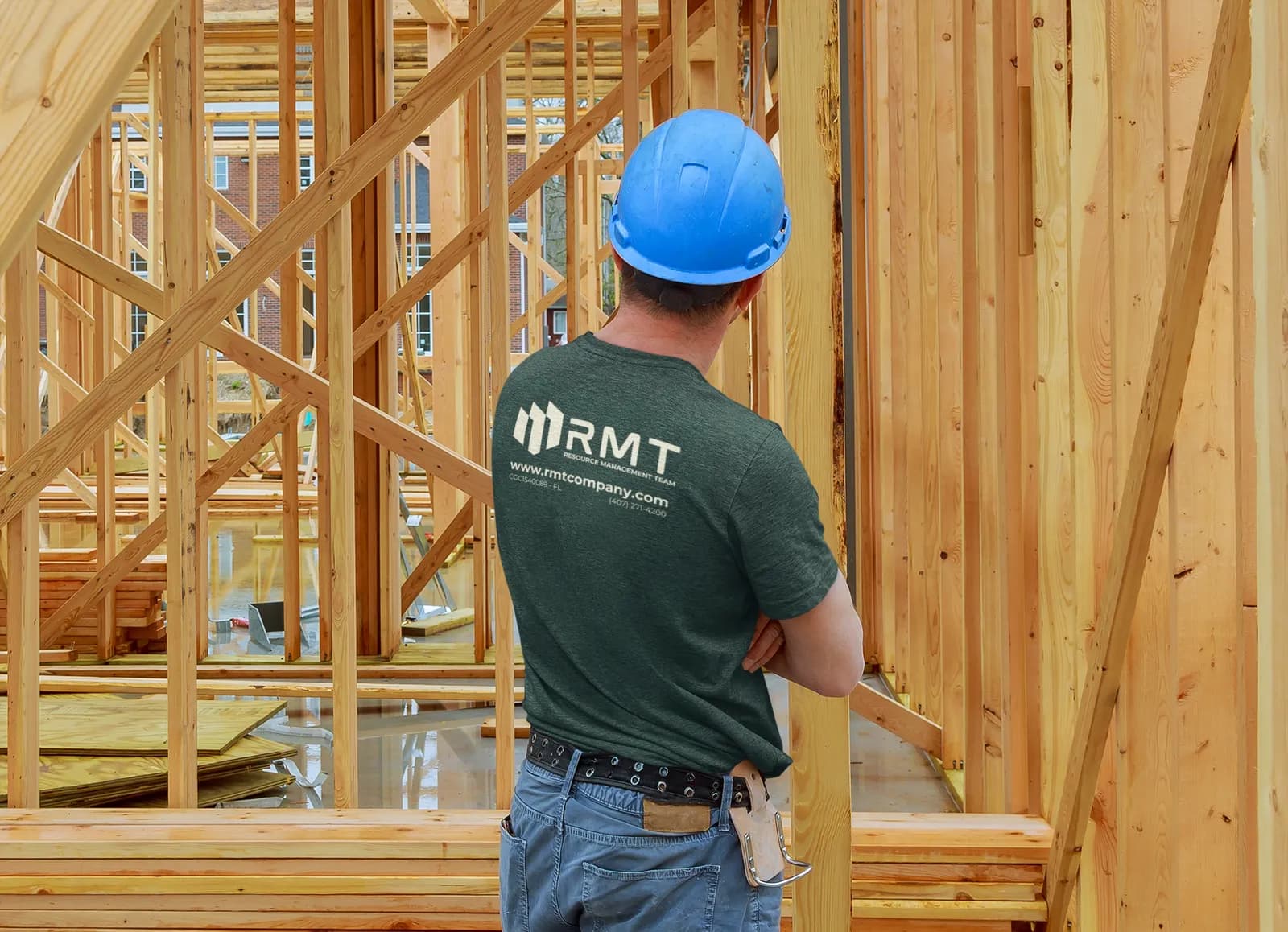 RMT Construction team member on site