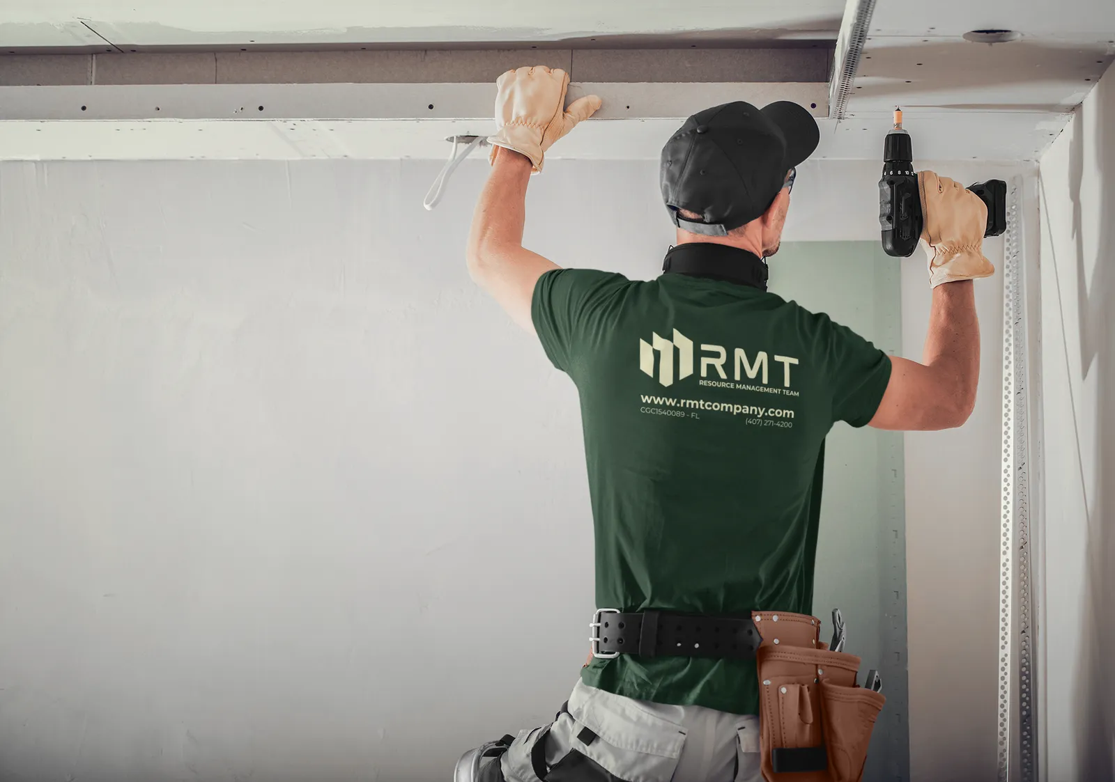 RMT Construction team member on site